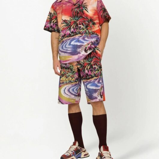 DOLCE & GABBANA HAWAII SHORTS Size: 48, colour: MULT