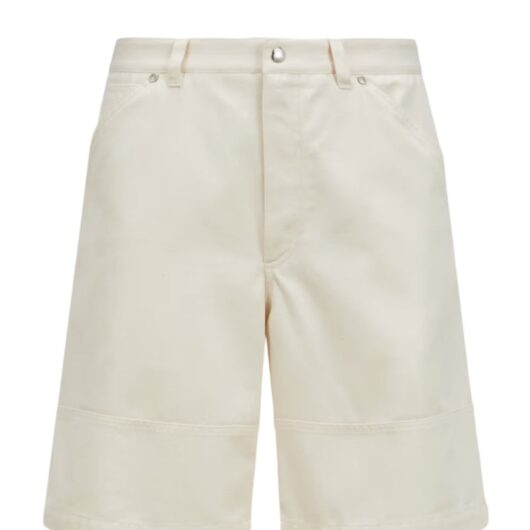 MONCLER ARCHIVE LOGO SHORTS Size: 50, colour: BEIGE