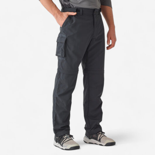 Fishing Convertible Trousers Upf50+ Men's - Ft 500 Anti-uv Grey