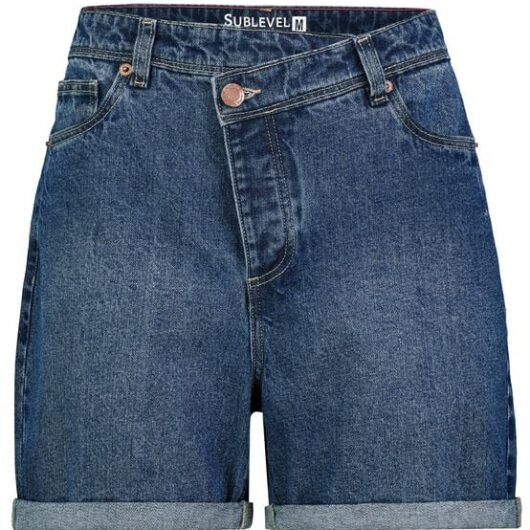 Sublevel Denim Shorts - Women's Denim Bermuda Shorts - XS to XL - for Women - blue