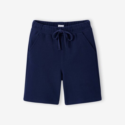 Cotton bermuda shorts for boys navy blue