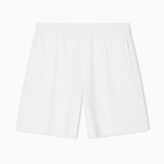 EMPORIO ARMANI BRANDED JERSEY SHORTS Size: S, colour: WHITE