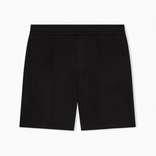 EMPORIO ARMANI BRANDED JERSEY SHORTS Size: XL, colour: BLACK