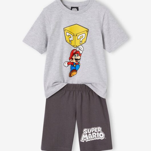 Two-Tone Super Mario® Short Pyjamas for Boys anthracite