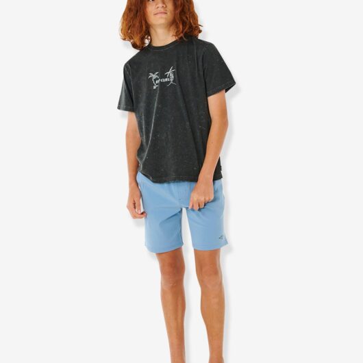Boys' swim shorts grey blue
