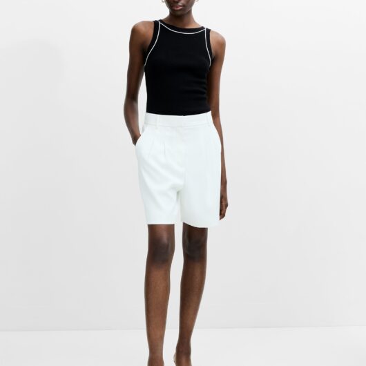 Harrie Tailored White Bermuda Shorts Summer White
