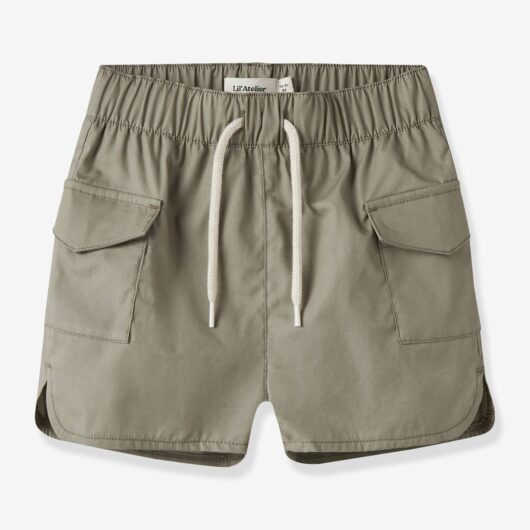 Lil' Atelier MINI boy's bermuda shorts with pockets sandy beige