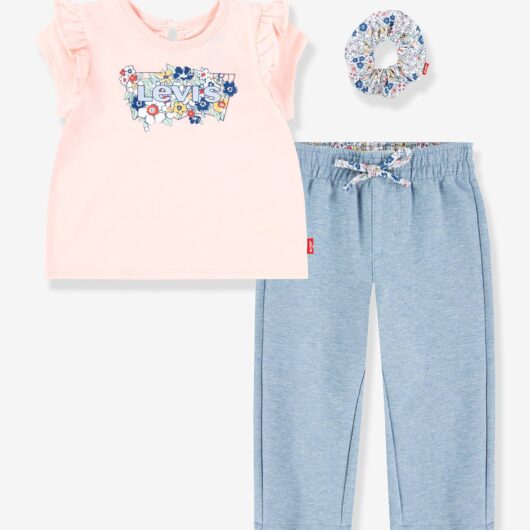 Set Top + bermuda shorts + Ruffle hair scrunchie LEVI'S® rose